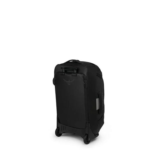 Black suitcase on a white background