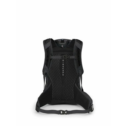 Black Osprey backpack on a white background