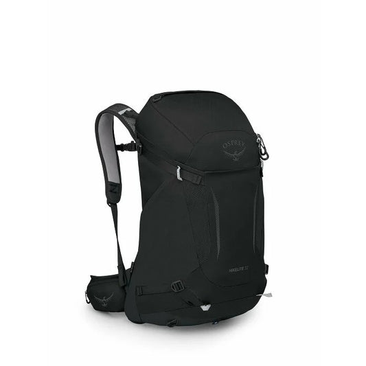 Black Osprey backpack on a white background