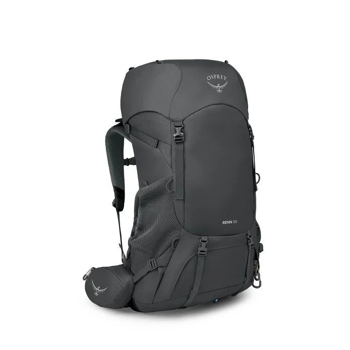 Black Osprey backpack on a white background
