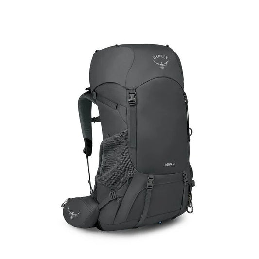 Black Osprey backpack on a white background