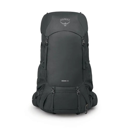 Dark gray Osprey backpack on a white background