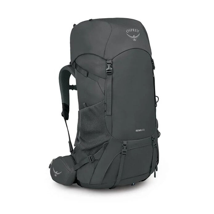 Gray Osprey backpack on a white background
