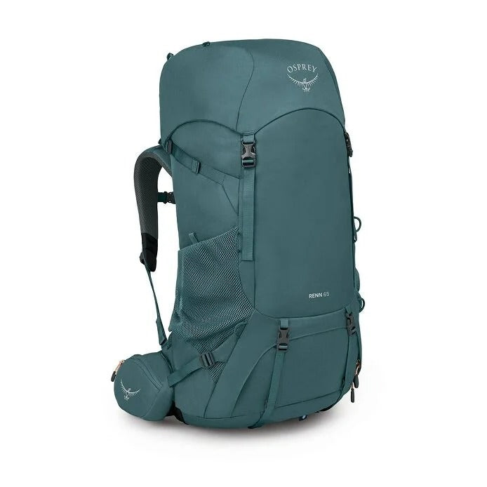 Teal Osprey backpack on a white background