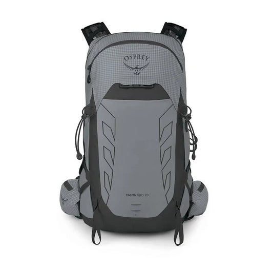 Gray Osprey backpack on a white background