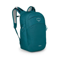 Teal Osprey backpack on a white background