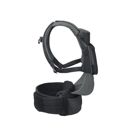 Black and gray dog muzzle on a white background