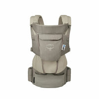 Osprey baby carrier on a white background