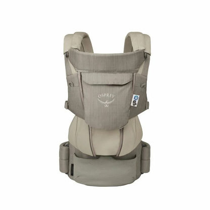 Osprey baby carrier on a white background