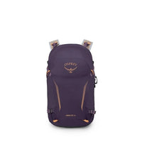 Purple Osprey backpack on a white background