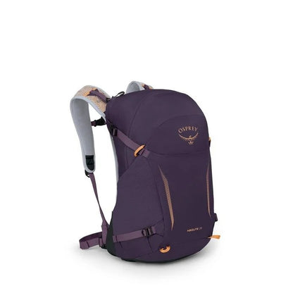 Purple Osprey backpack on a white background