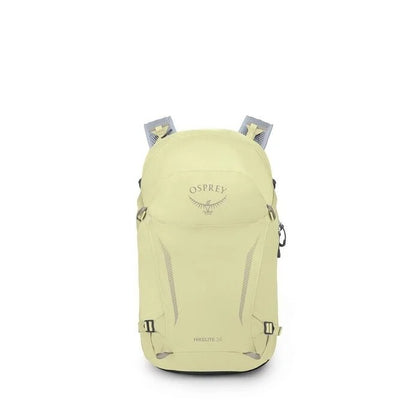 Light green Osprey backpack on a white background