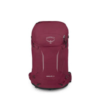 Red Osprey backpack on a white background