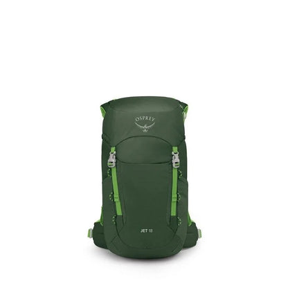 Green Osprey backpack on a white background