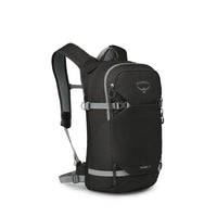 Black Osprey backpack on a white background
