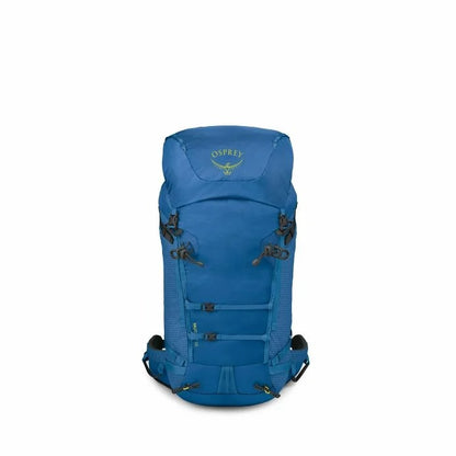 Blue Osprey backpack on a white background