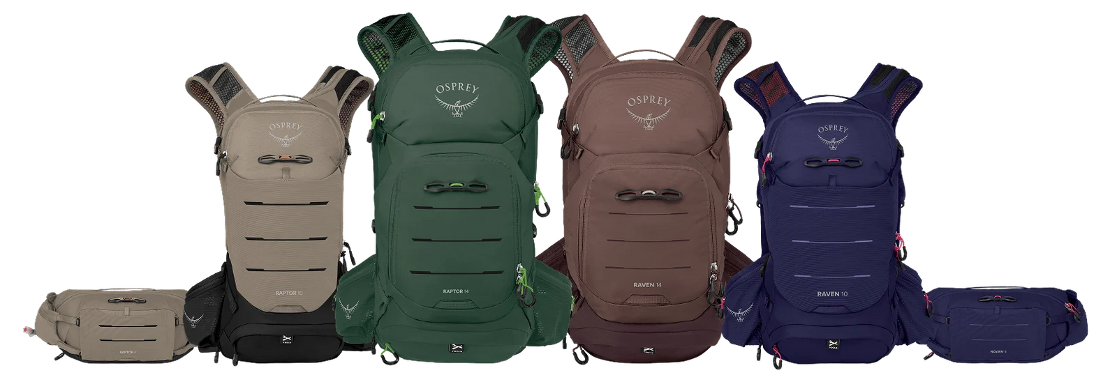 Raptor and Raven packs lineup