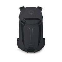 Raven Black hiking backpack with zippered front pocket and top carry handles