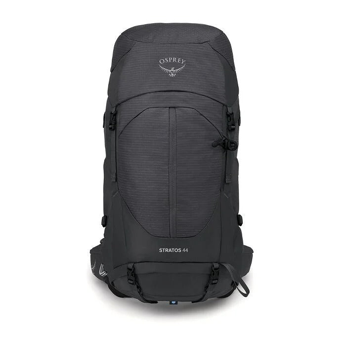 Black Osprey backpack on a white background