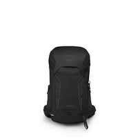 Black Osprey backpack on a white background