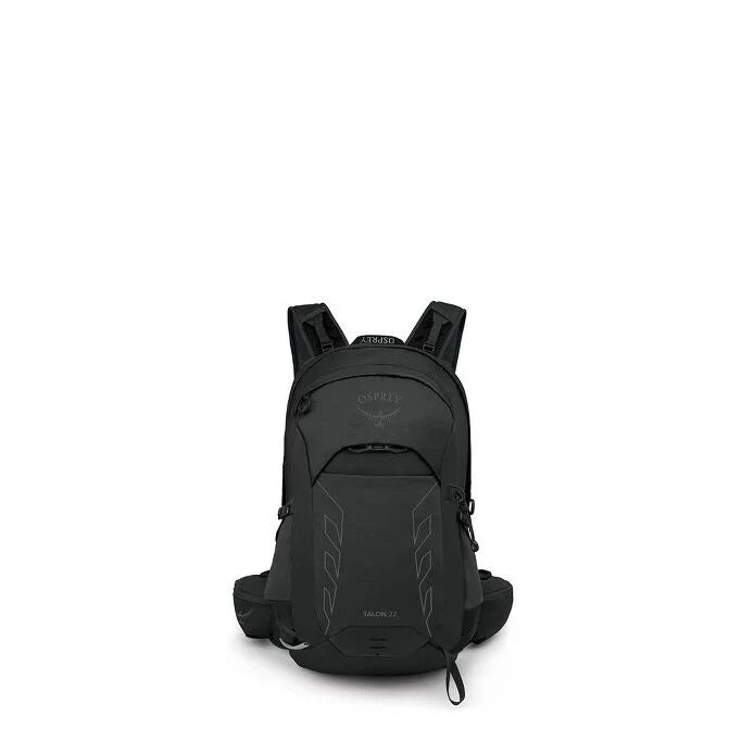 Black Osprey backpack on a white background