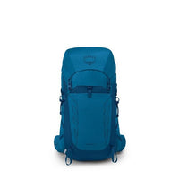 Blue Osprey backpack on a white background