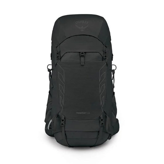 Black Osprey backpack on a white background