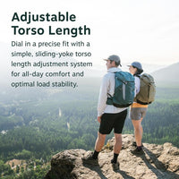 Osprey Sportlite hiking backpack in Raven Black, with shoulder straps and back panel.
