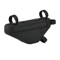 Black Osprey bike frame bag on a white background