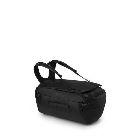 Black Osprey backpack on a white background