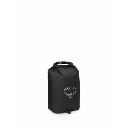 Black Osprey dry bag on a white background