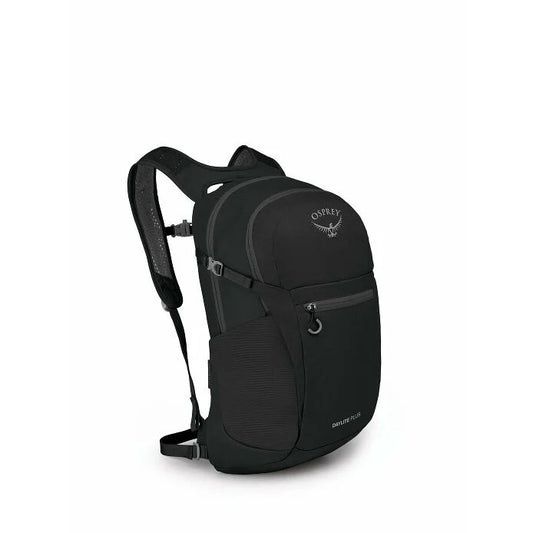 Black Osprey backpack on a white background