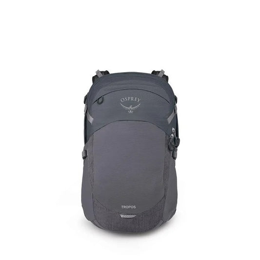 Gray Osprey backpack on a white background
