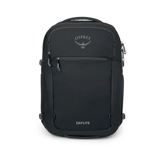 Black Osprey Daylite backpack on a white background