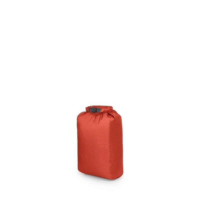 Red dry bag on a white background