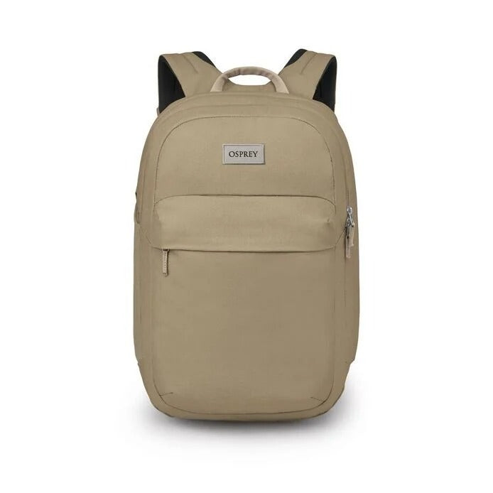 Beige Osprey backpack on a white background