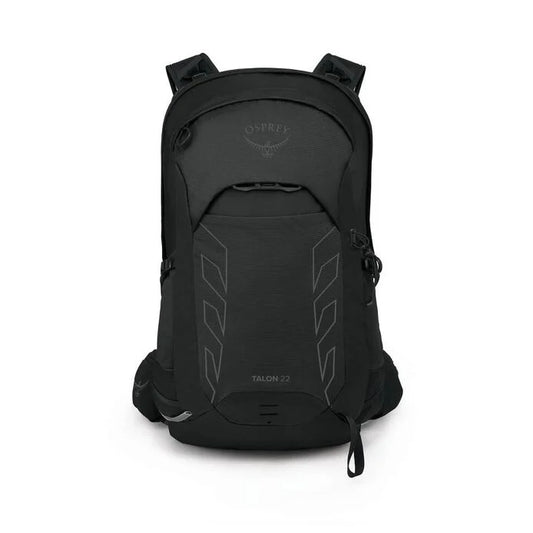Black Osprey backpack on a white background