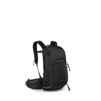 Black Osprey backpack on a white background