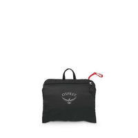 Ultralight stuff duffel bag, black, OSPREY logo front and red pull tab