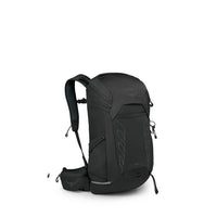 Black Osprey backpack on a white background