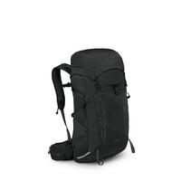 Black Osprey backpack on a white background