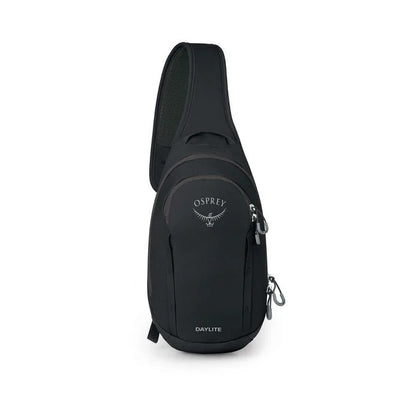Black Osprey sling bag on a white background