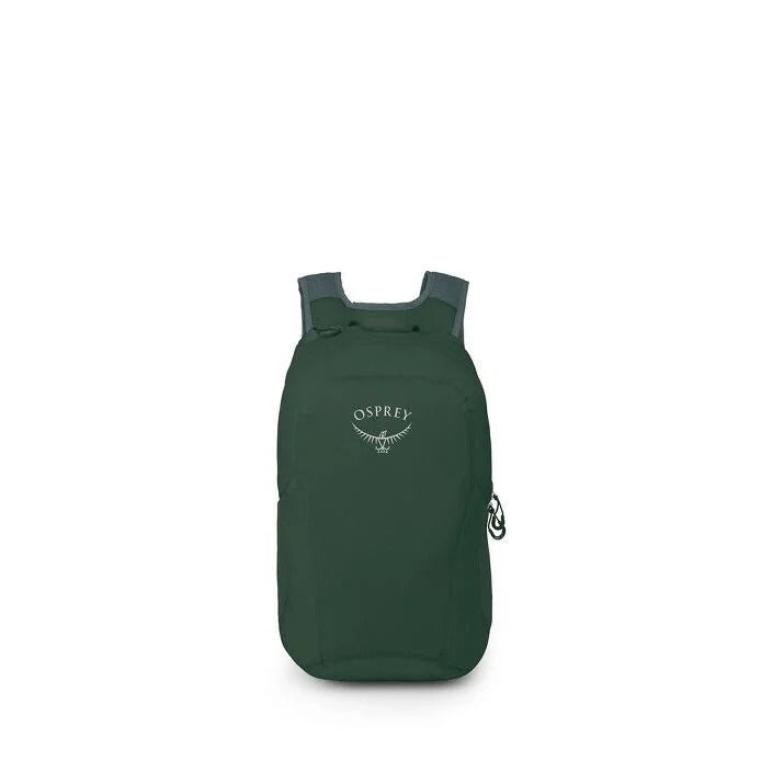 Green Osprey backpack on a white background