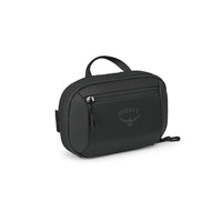 Small Osprey travel sling bag, black with front zip pocket and side handle