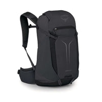 Raven Black hiking backpack with front pocket and padded shoulder straps