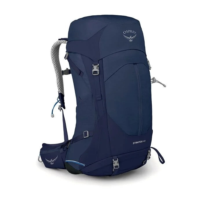 Blue Osprey backpack on a white background