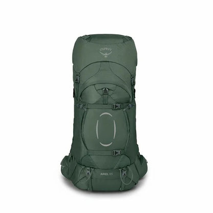 Green Osprey backpack on a white background