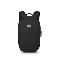 Black Osprey backpack on a white background