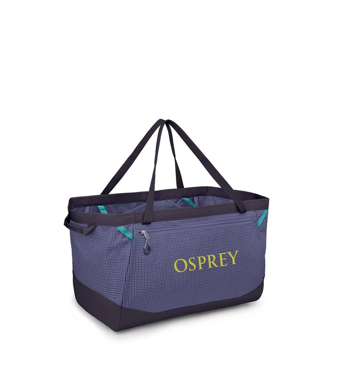 Blue Osprey tote bag on a white background