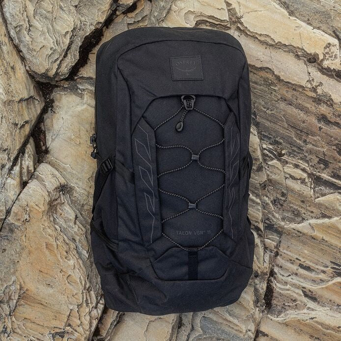 Talon™ 11 VSN^ backpack in black, padded back panel with front webbing detail